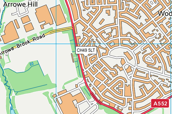 CH49 5LT map - OS VectorMap District (Ordnance Survey)