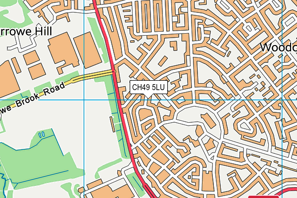 CH49 5LU map - OS VectorMap District (Ordnance Survey)
