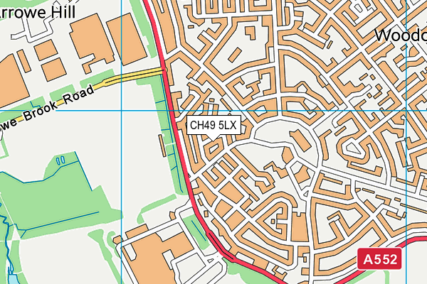 CH49 5LX map - OS VectorMap District (Ordnance Survey)