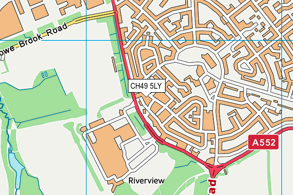 CH49 5LY map - OS VectorMap District (Ordnance Survey)