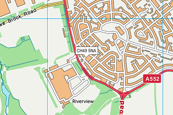 CH49 5NA map - OS VectorMap District (Ordnance Survey)