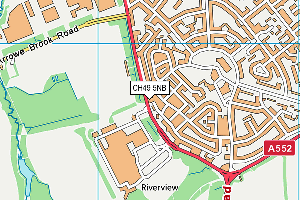 CH49 5NB map - OS VectorMap District (Ordnance Survey)