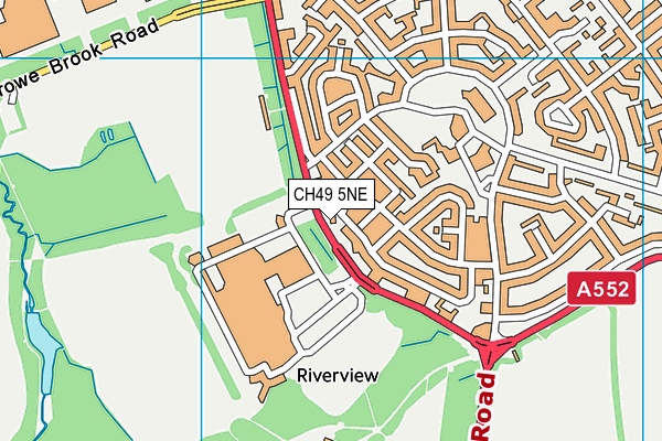 CH49 5NE map - OS VectorMap District (Ordnance Survey)