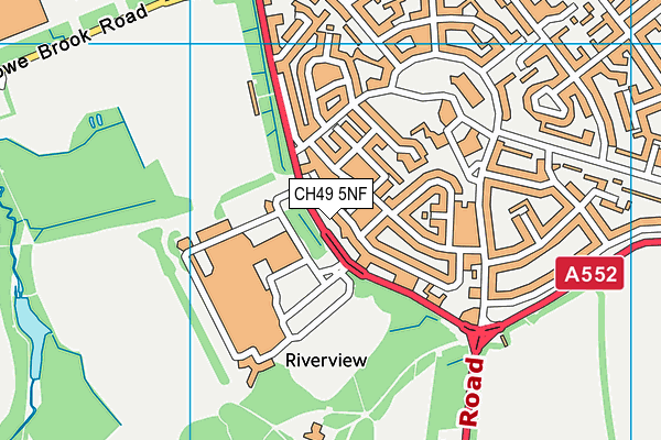 CH49 5NF map - OS VectorMap District (Ordnance Survey)