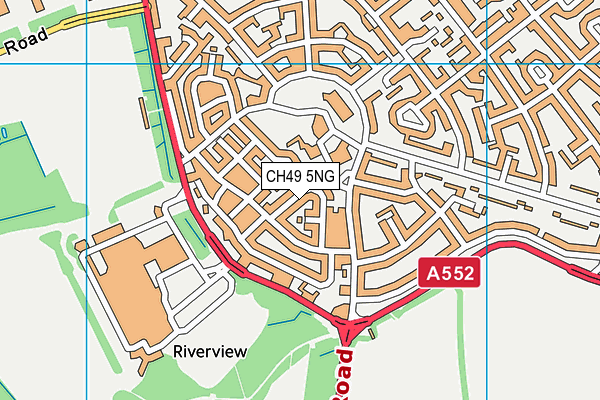 CH49 5NG map - OS VectorMap District (Ordnance Survey)