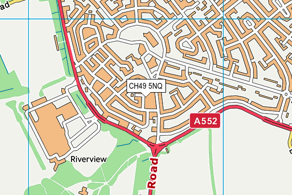 CH49 5NQ map - OS VectorMap District (Ordnance Survey)