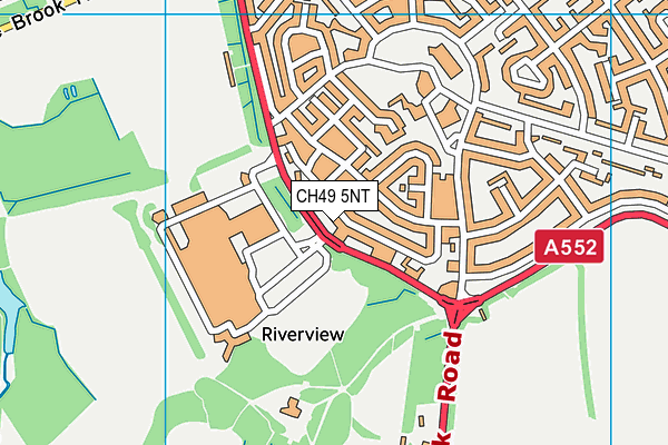 CH49 5NT map - OS VectorMap District (Ordnance Survey)