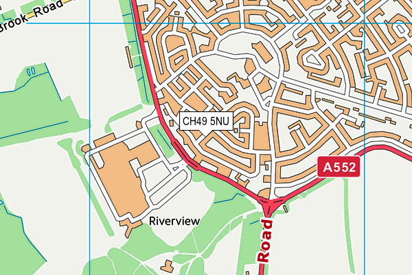 CH49 5NU map - OS VectorMap District (Ordnance Survey)