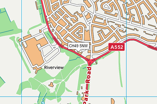 CH49 5NW map - OS VectorMap District (Ordnance Survey)