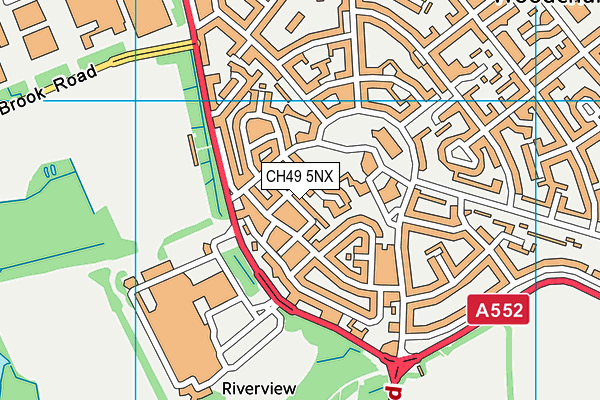 CH49 5NX map - OS VectorMap District (Ordnance Survey)