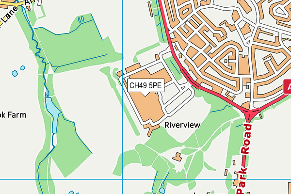 CH49 5PE map - OS VectorMap District (Ordnance Survey)