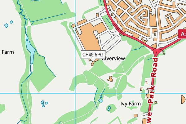 CH49 5PG map - OS VectorMap District (Ordnance Survey)