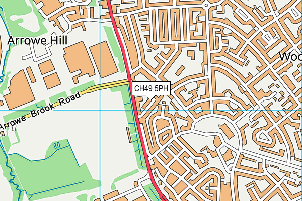 CH49 5PH map - OS VectorMap District (Ordnance Survey)