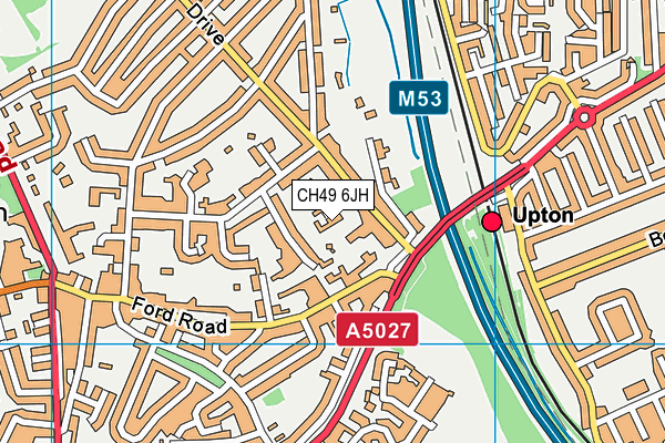 CH49 6JH map - OS VectorMap District (Ordnance Survey)