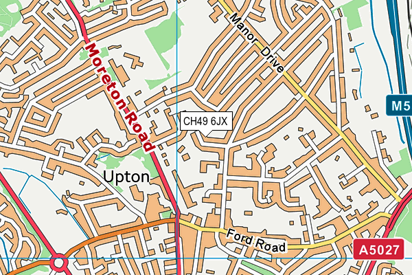 CH49 6JX map - OS VectorMap District (Ordnance Survey)