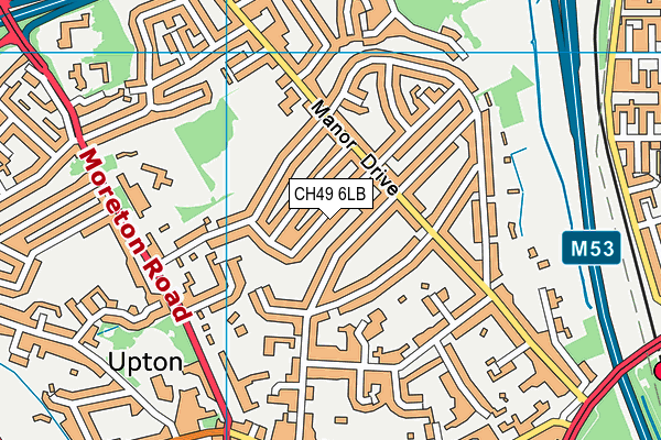 CH49 6LB map - OS VectorMap District (Ordnance Survey)