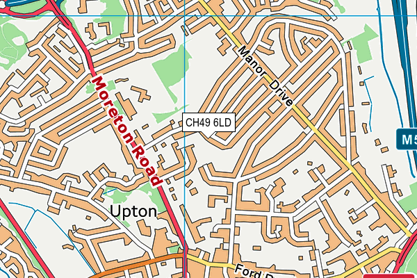 CH49 6LD map - OS VectorMap District (Ordnance Survey)