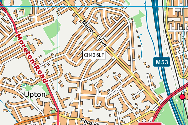 CH49 6LF map - OS VectorMap District (Ordnance Survey)