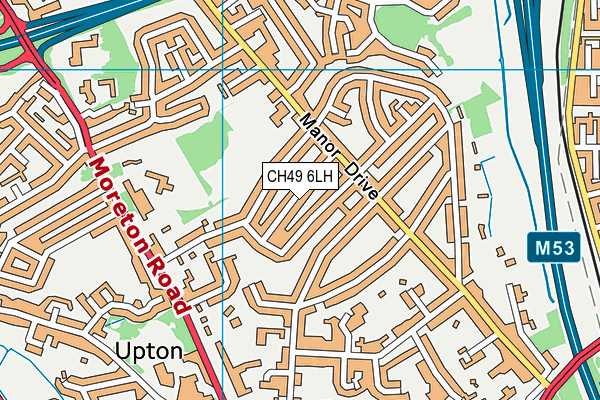 CH49 6LH map - OS VectorMap District (Ordnance Survey)