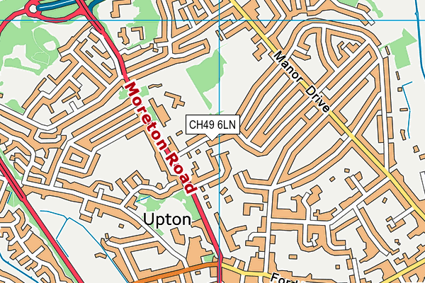 CH49 6LN map - OS VectorMap District (Ordnance Survey)