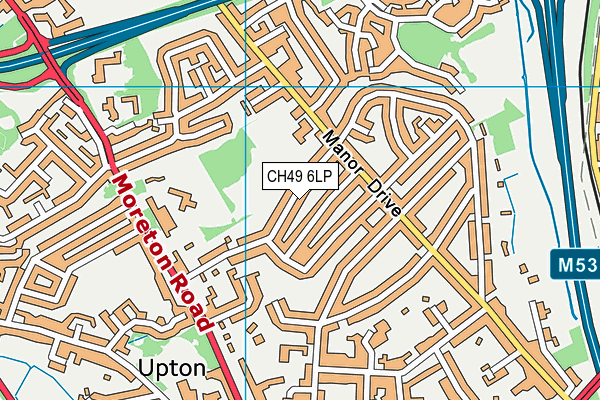 CH49 6LP map - OS VectorMap District (Ordnance Survey)