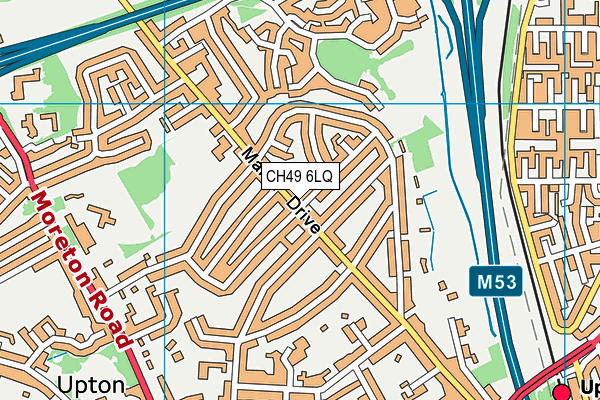 CH49 6LQ map - OS VectorMap District (Ordnance Survey)