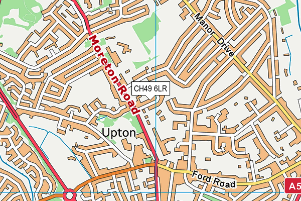 CH49 6LR map - OS VectorMap District (Ordnance Survey)