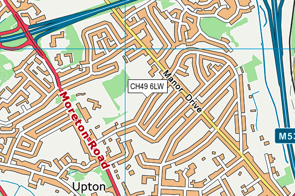 CH49 6LW map - OS VectorMap District (Ordnance Survey)