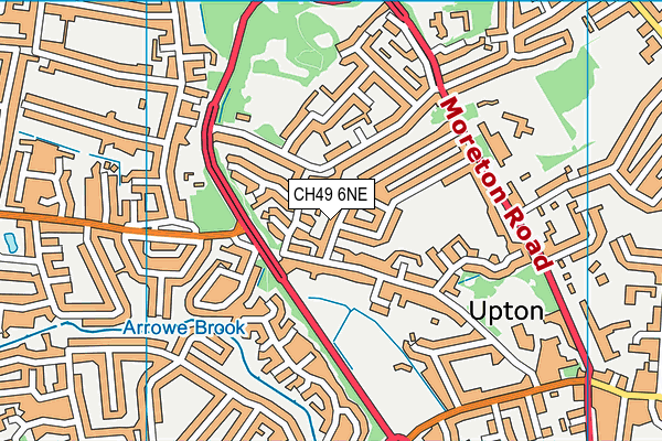 CH49 6NE map - OS VectorMap District (Ordnance Survey)