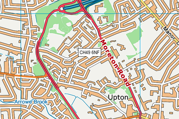 CH49 6NF map - OS VectorMap District (Ordnance Survey)