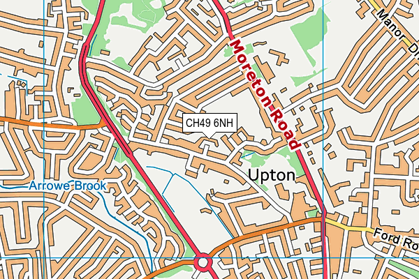 CH49 6NH map - OS VectorMap District (Ordnance Survey)