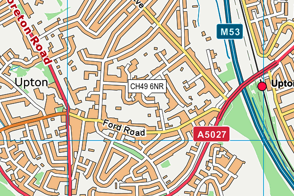 CH49 6NR map - OS VectorMap District (Ordnance Survey)