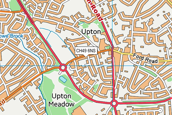 CH49 6NS map - OS VectorMap District (Ordnance Survey)