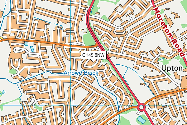 CH49 6NW map - OS VectorMap District (Ordnance Survey)