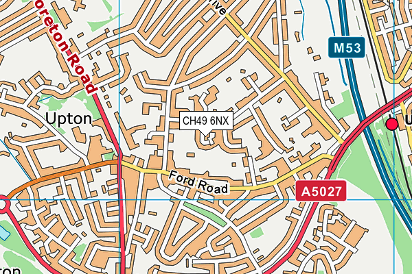 CH49 6NX map - OS VectorMap District (Ordnance Survey)