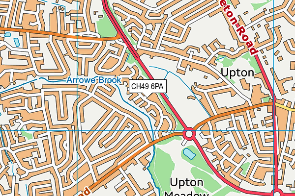 CH49 6PA map - OS VectorMap District (Ordnance Survey)