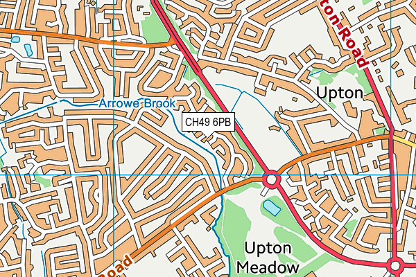 CH49 6PB map - OS VectorMap District (Ordnance Survey)