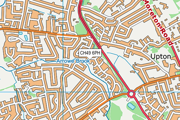 CH49 6PH map - OS VectorMap District (Ordnance Survey)