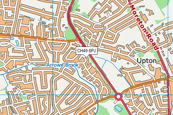 CH49 6PJ map - OS VectorMap District (Ordnance Survey)