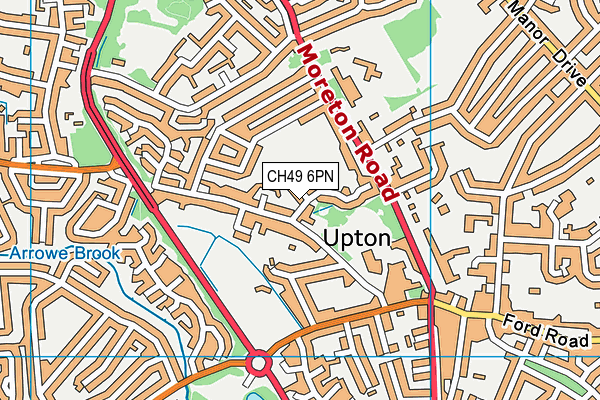 CH49 6PN map - OS VectorMap District (Ordnance Survey)