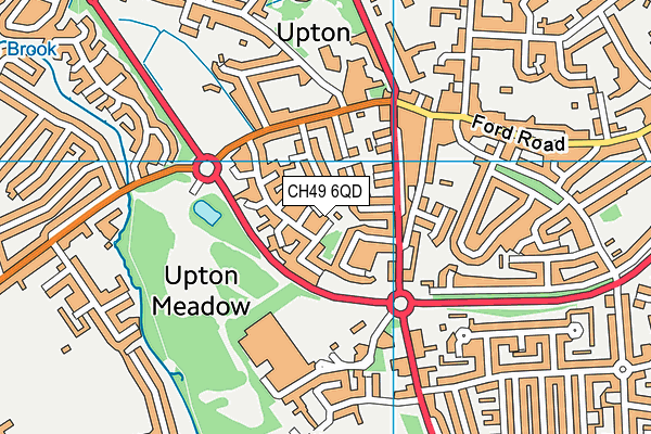 CH49 6QD map - OS VectorMap District (Ordnance Survey)