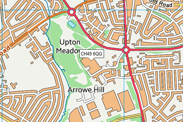 CH49 6QG map - OS VectorMap District (Ordnance Survey)