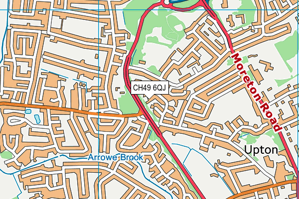 CH49 6QJ map - OS VectorMap District (Ordnance Survey)