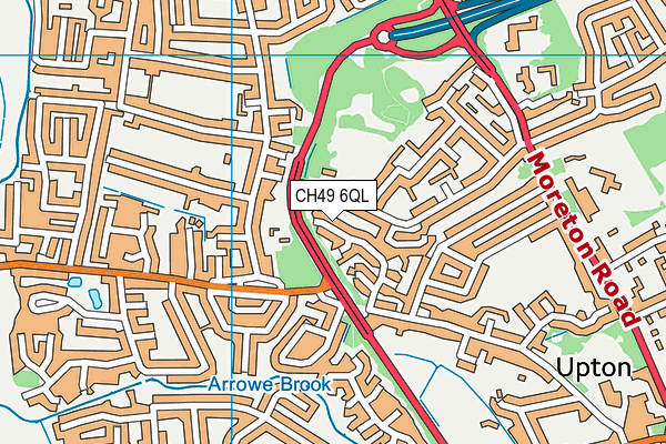 CH49 6QL map - OS VectorMap District (Ordnance Survey)