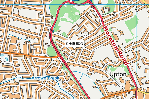 CH49 6QN map - OS VectorMap District (Ordnance Survey)