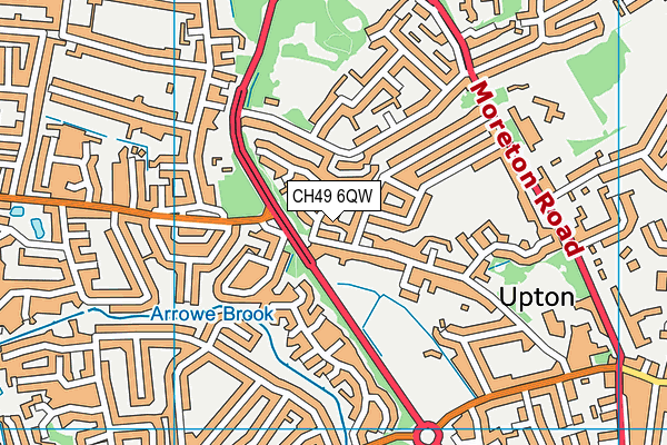 CH49 6QW map - OS VectorMap District (Ordnance Survey)