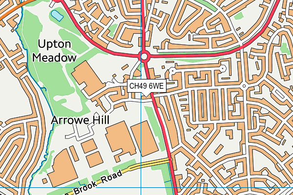 CH49 6WE map - OS VectorMap District (Ordnance Survey)