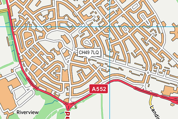 CH49 7LQ map - OS VectorMap District (Ordnance Survey)