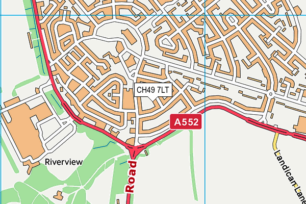 CH49 7LT map - OS VectorMap District (Ordnance Survey)