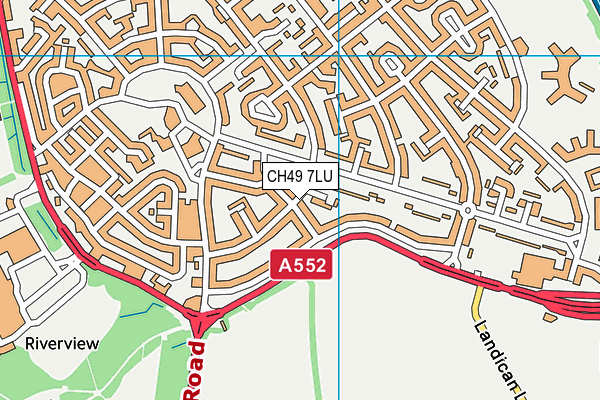 CH49 7LU map - OS VectorMap District (Ordnance Survey)